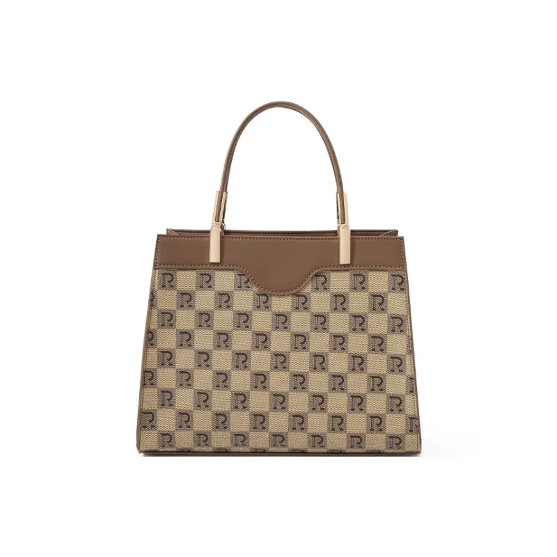 RED DRAGONFLY PVC Handbag Regular Women's Light Coffee-2
