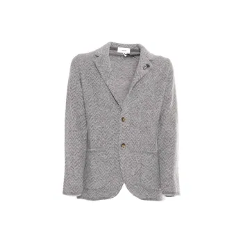 LARDINI Mélange effect Knitted Blazer