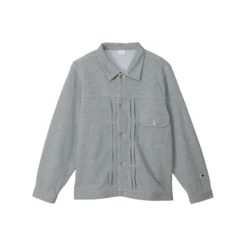 Champion SS24 Denim Jacket Men's Oxford Gray