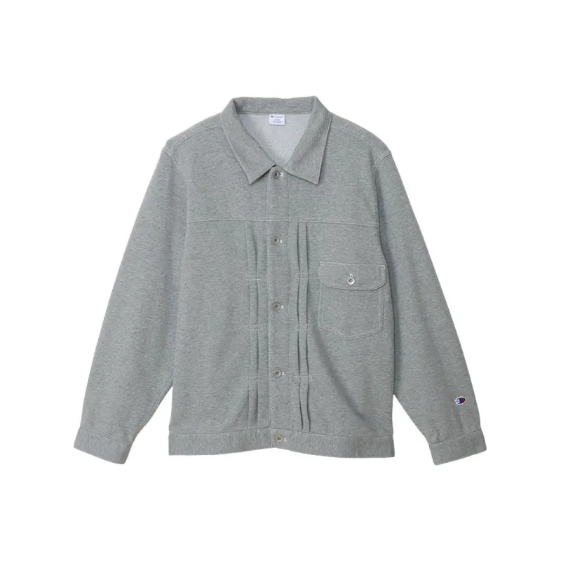 Champion SS24 Denim Jacket Men's Oxford Gray-0