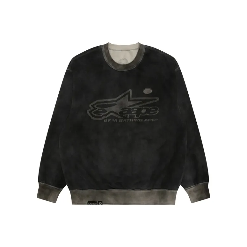Aape Moonface Logo Wash Sweatshirt-0