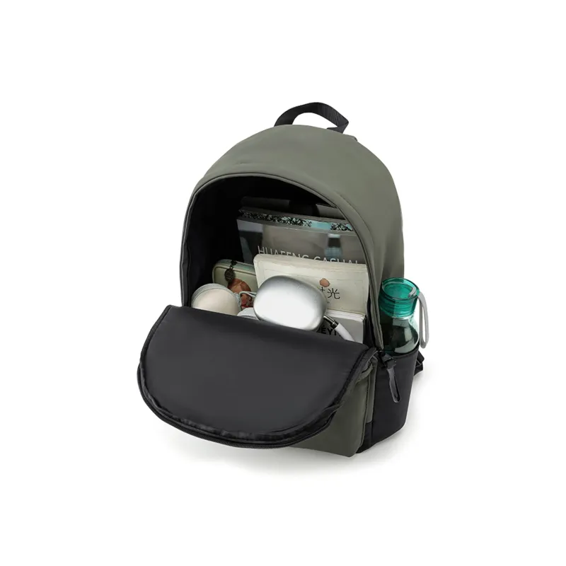 Jeep Oxford Patchwork PU Lightweight High School And University Student Backpack With Laptop Compartment Unisex Jasper-3