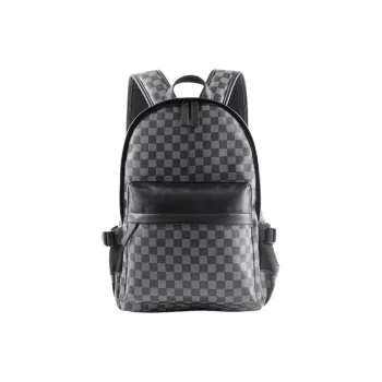 VIHUS PVC Polyvinyl Chloride Backpack Men's Black