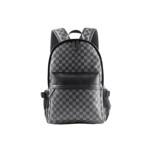 VIHUS PVC Polyvinyl Chloride Backpack Men's Black
