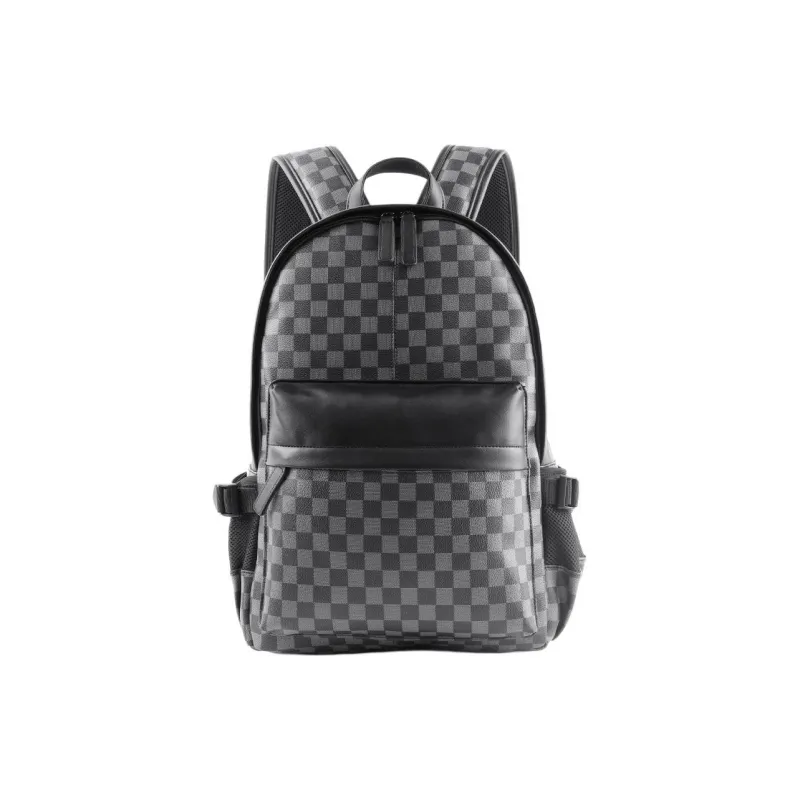 VIHUS PVC Polyvinyl Chloride Backpack Men's Black-0