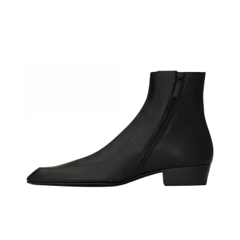 SAINT LAURENT Augustin Zip Detailed Ankle Boots