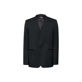 MM6 Maison Margiela Single Breasted Raw Cut Edge Blazer