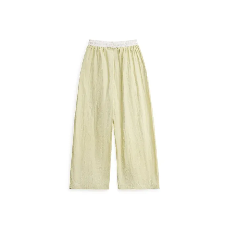 MADEN Casual Pants Women's Goose Egg Yellow-1