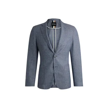 HUGO BOSS Single breasted Wool Blend Blazer
