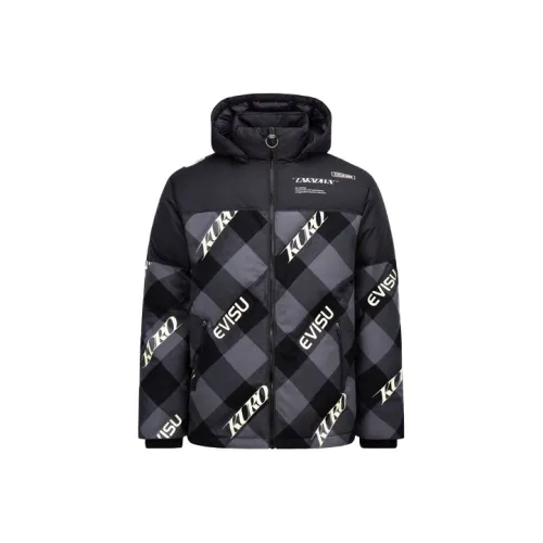 EVISU Down Jackets Men Black