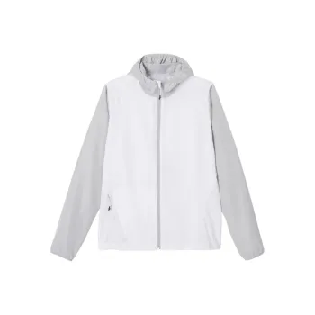 DECATHLON Kalenji Breathable Jacket Men's Snow/Zinc Gray