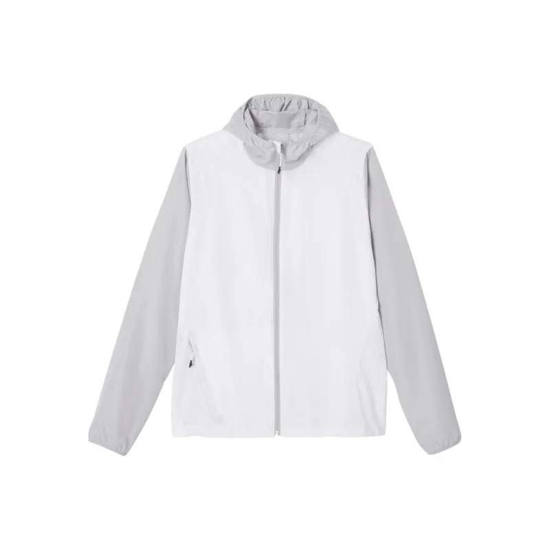 DECATHLON Kalenji Breathable Jacket Men's Snow/Zinc Gray-0