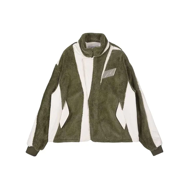BLINDNOPLAN Solid Color Stand Collar Loose Fit Puffer Jacket Unisex-0