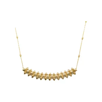 Cartier 2010s 18kt Rose Gold Clash De Cartier Necklace