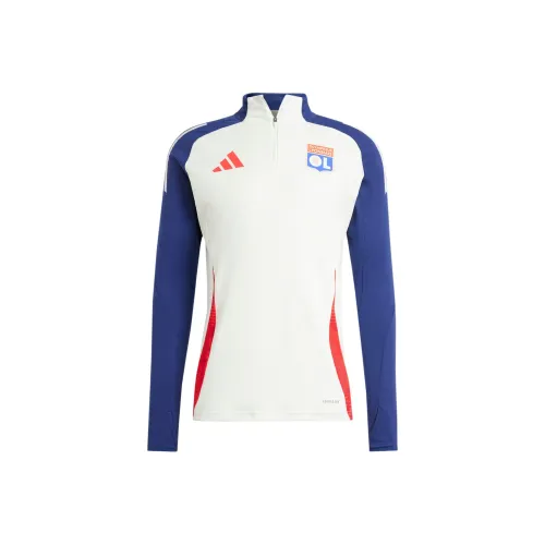 Adidas SS24 Olympique Lyonnais Tiro Training Top Jackets Coats Men's White