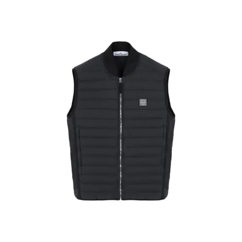 STONE ISLAND Vests Unisex Black