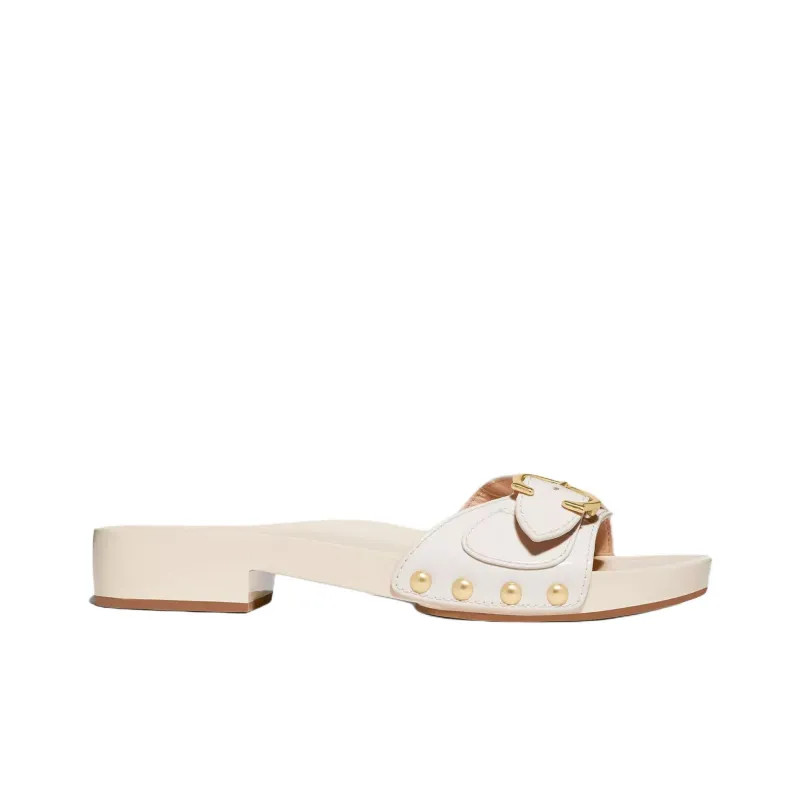COACH Bleeker Slide Slippers Women's White-1