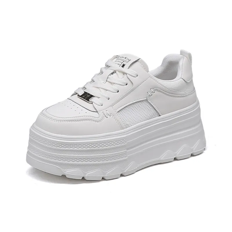 Spider King Low Top Skateboard Shoes Women's Beige-0