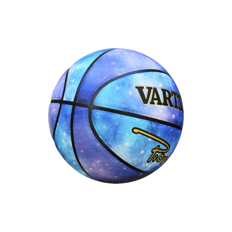 Vartsing Starry Sky Moisture Absorbing Leather Basketball Blue Size 7 Street Training Competition Unisex-5