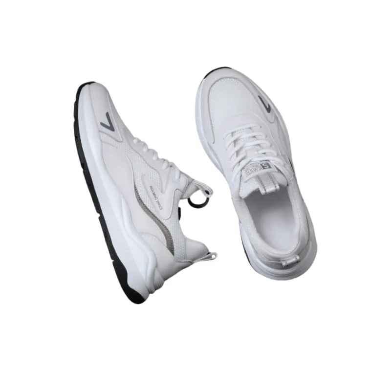 A Fairy Tale Of A Pair Of Shoes Breathable Moisture Wicking Height Increasing Low Top Casual Shoes Men's White-3