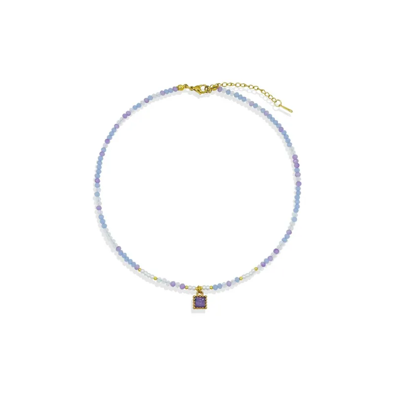AWE Titanium Steel Necklace Bohemian Style Collarbone Chain For Women's Women's-16
