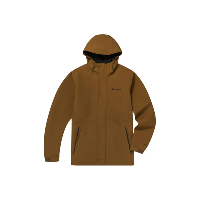 Columbia CAM HEIGHTS 2 Waterproof And Windproof Windbreaker Jacket Men's Brown-0