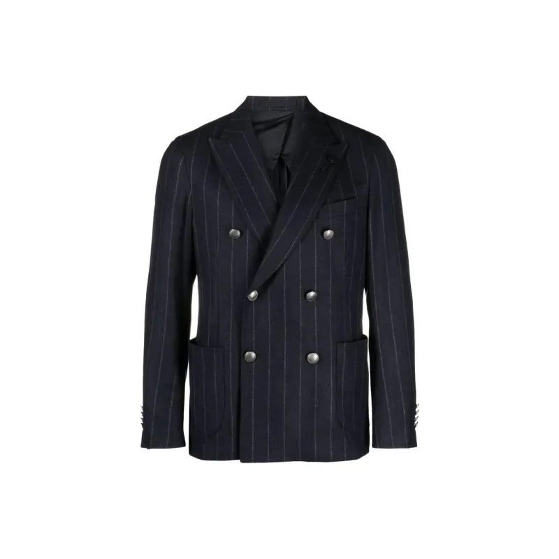 LARDINI Double breasted Pinstripe pattern Suit-0