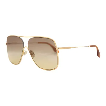 Victoria Beckham Aviator Sunglasses Women's Gold