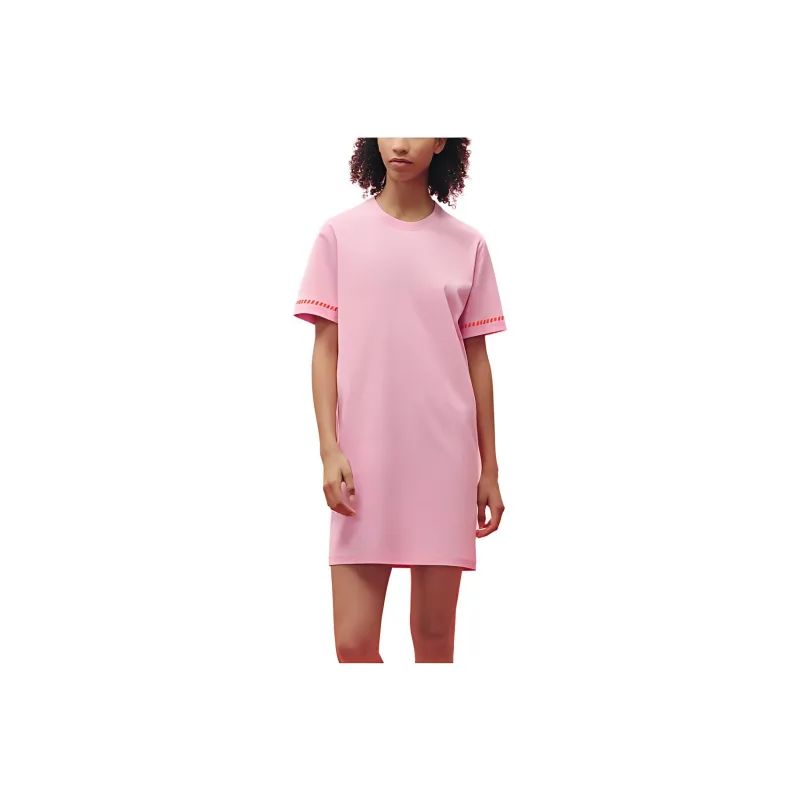 HERMES Short Sleeved Dresses Women's Pink-2