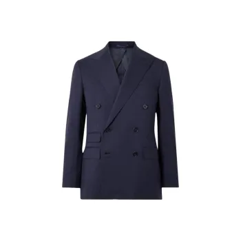 Ralph Lauren Logo-patch Double-breasted Blazer