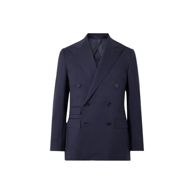 Ralph Lauren Logo-patch Double-breasted Blazer-0