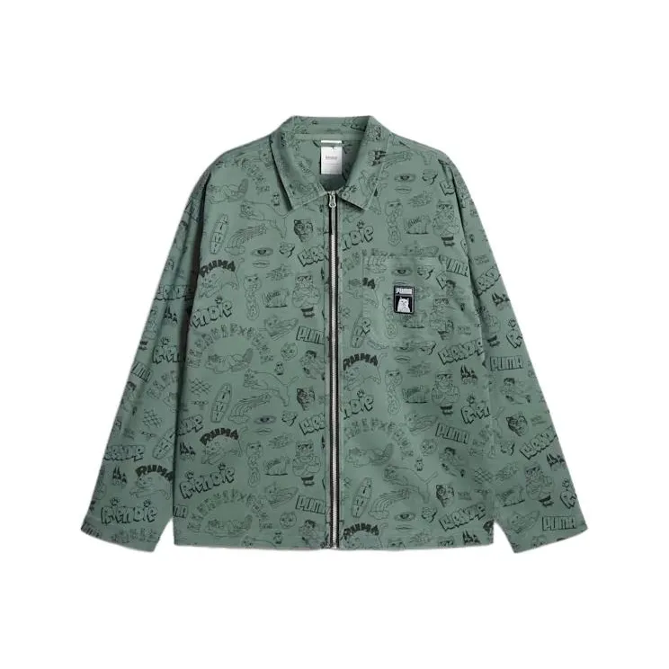 PUMA X RIPNDIP Co-branded Series Jackets Men Eucalyptus-0