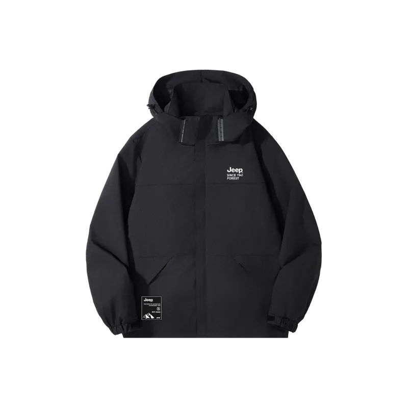 Jeep Windbreaker Jacket Trench Coat Unisex-0