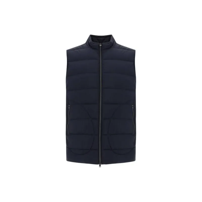 HERNO Mock Neck Zipped Padded Gilet-0