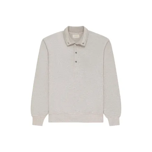 AIME LEON DORE Jacquard Collar Snap Print Pullover