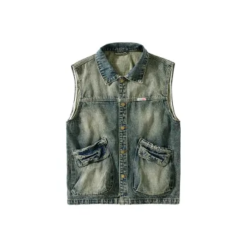 SANTASTIC Denim Jacket Men's Vintage Blue