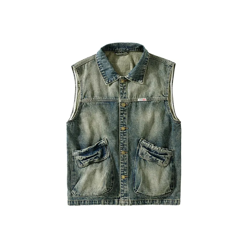SANTASTIC Denim Jacket Men's Vintage Blue-0