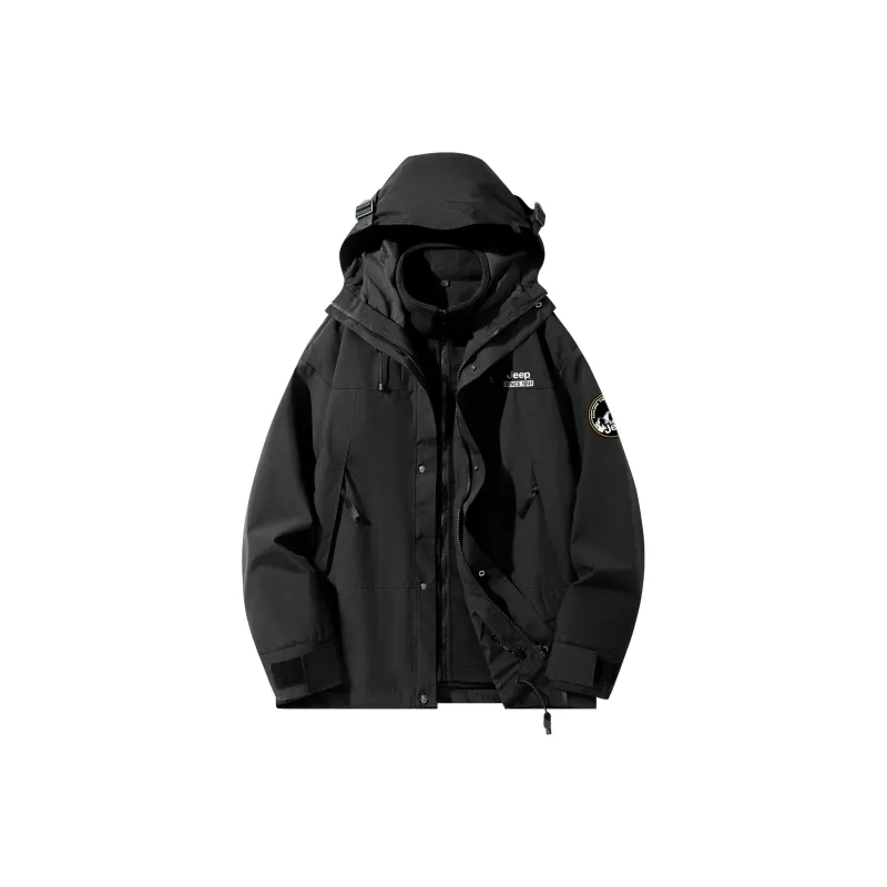 Jeep Waterproof And Windproof Jacket Trench Coat Asia Unisex-14