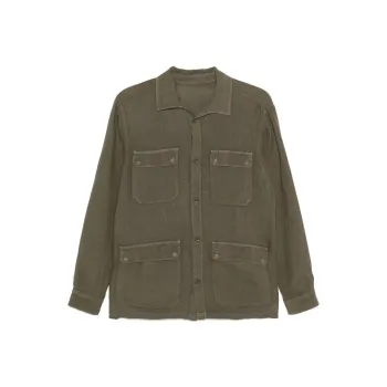 HERNO Linen Shirt Jacket