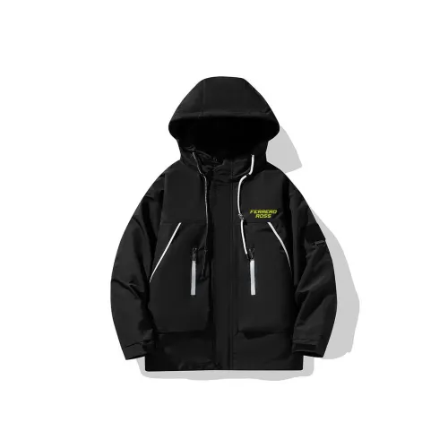 Ferrero Ross Windbreaker Jackets Unisex Black