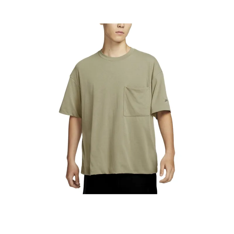 Nike T Shirts Men Olive Green-0