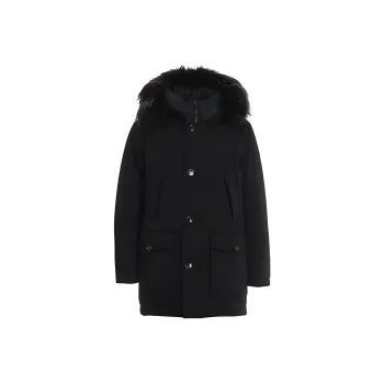 WOOLRICH Fur Trimmed Hooded Parka