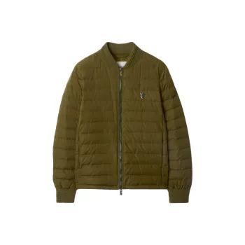 Burberry Logo Plaque Quilted Down Jacket