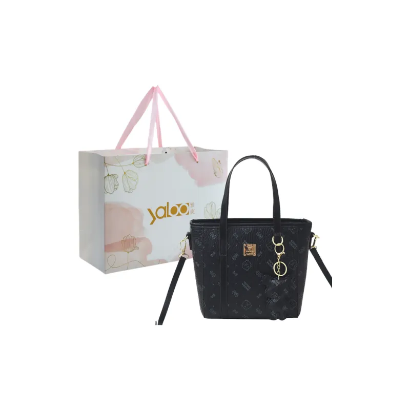 Yalu PU Tote One Shoulder Handbag Unisex Ecru/Black/Pink/Brown-1