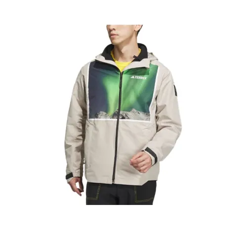 Adidas National Geographic Co downtown Section Jackets Men Lead White