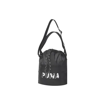 PUMA Fabric Bucket Bag Crossbody Bag Shoulder Bag Small Size Women's Black