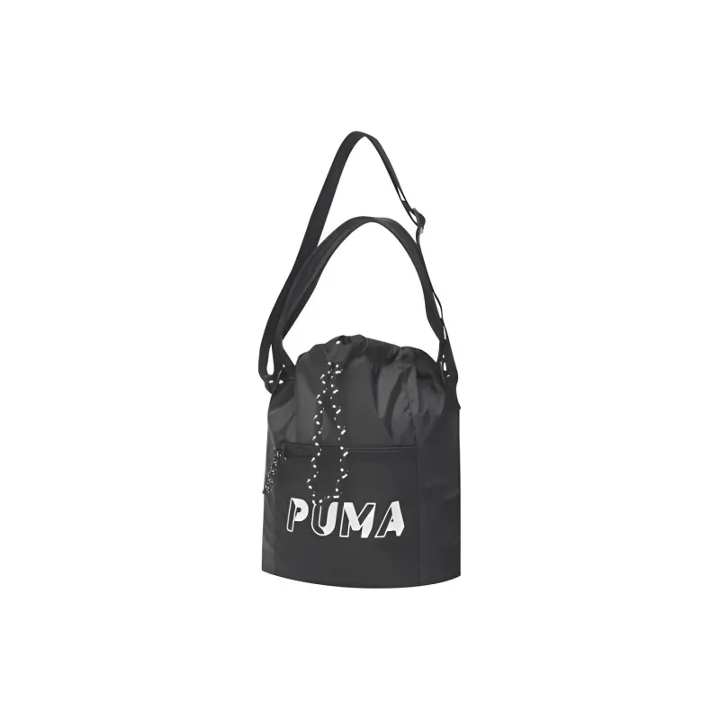 PUMA Fabric Bucket Bag Crossbody Bag Shoulder Bag Small Size Women's Black-0