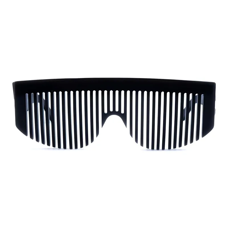 CHANEL 1990 2000s Hair Comb Oversize frame Sunglasses-0