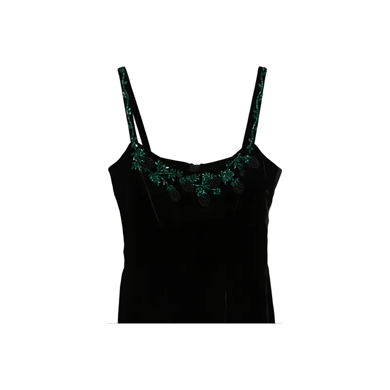 BALMAIN Glass Crystal-detail Mini Dress-2