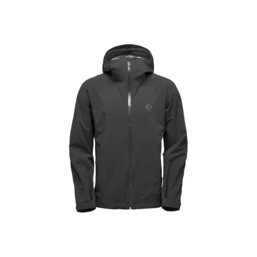 BLACK DIAMOND Water-Resistant Windproof And Rainproof Windbreaker Jacket Men's Black